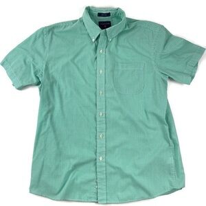 Saddlebred Mens Button Down Shirt Green Large